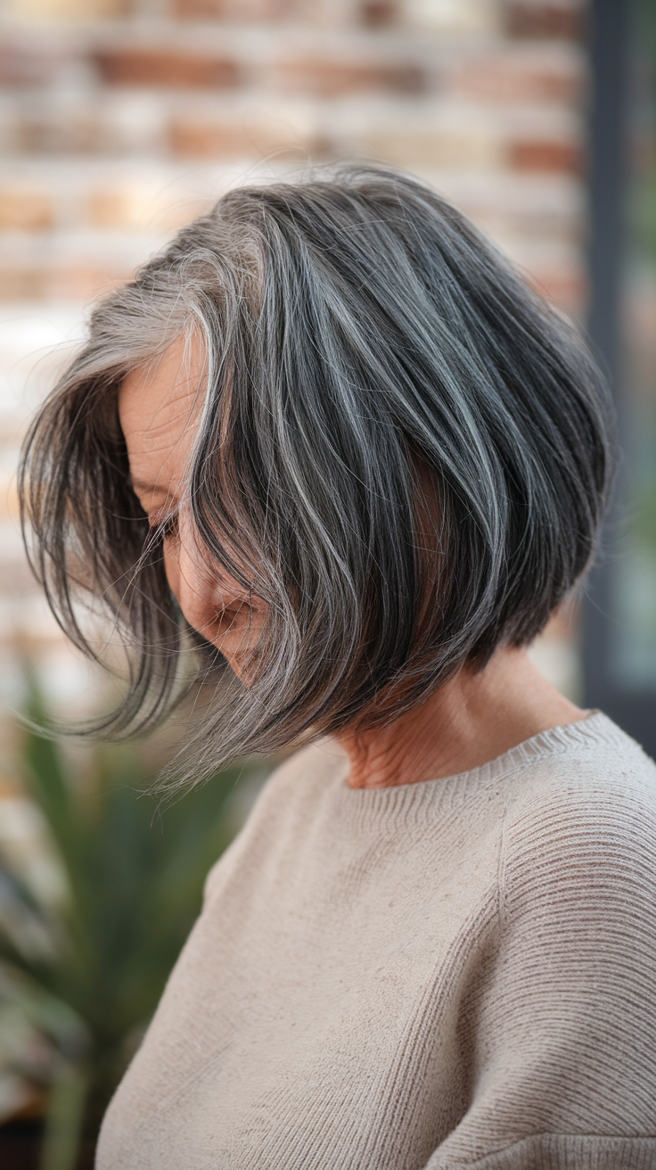 Messy Short Bob for Thin Locks